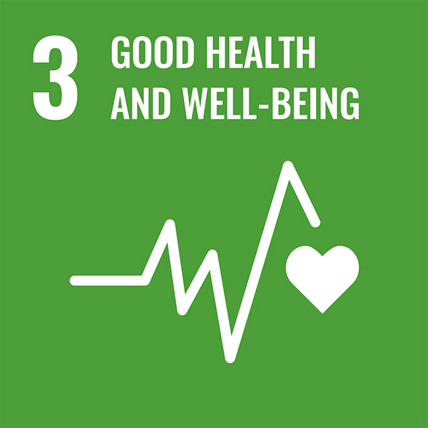 Icon for the UN Sustainable Development Goal 3: Good Health and Well-being